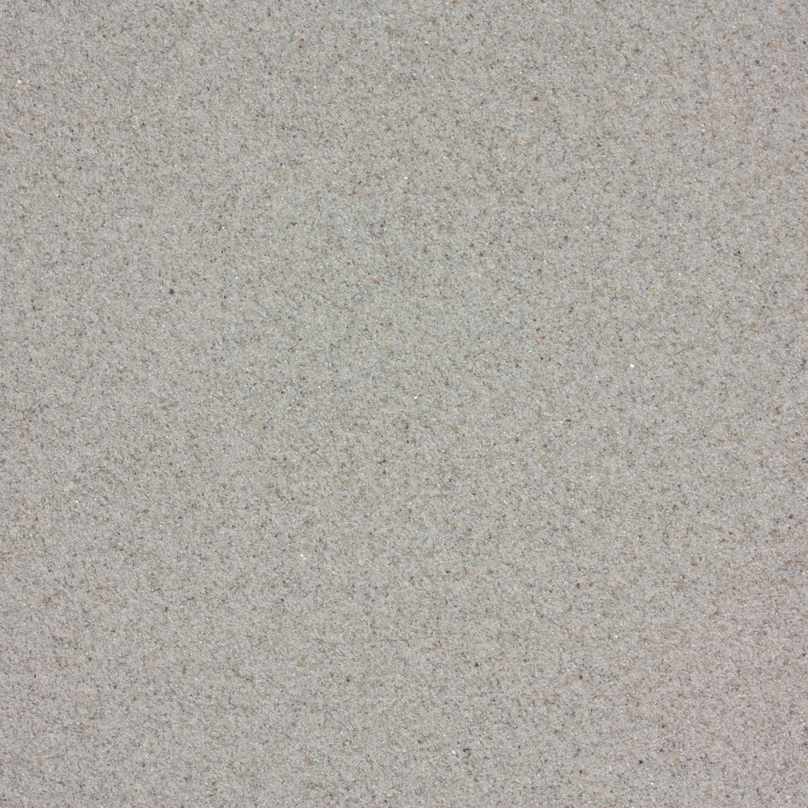 Chinchillasand Naturgrau, 0,1–0,3 mm, 10 kg: Übersicht der grauen Sandoberfläche.
