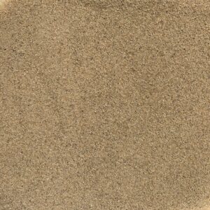 Aquariumsand Naturbeige, 0,1–0,6 mm, 19 kg: Übersicht der beigen Sandoberfläche.