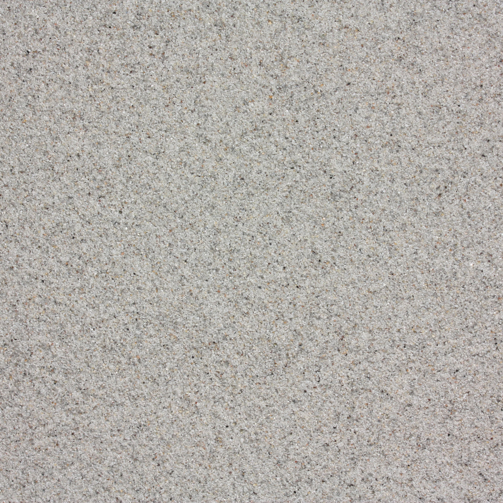 Aquariumsand Naturgrau, 0,1–0,5 mm, 19 kg: Übersicht der grauen Sandoberfläche.
