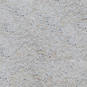 Vogelsand Naturweiß, 0,2–0,8 mm, 6 kg: Übersicht der hellen Kornstruktur.