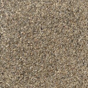 Naturbeiger Quarzsand, Körnung 0,8–1,6 mm: Nahaufnahme der Kornoberfläche.
