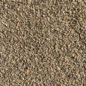 Naturbeiger Quarzsand, Körnung 1,6–2,5 mm: Nahaufnahme der Kornoberfläche.