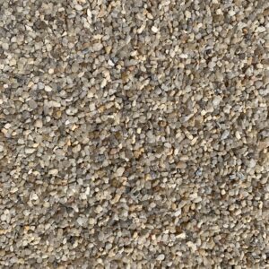 Naturbeiger Quarzsand, Körnung 2,0–4,0 mm: Nahaufnahme der Kornoberfläche.