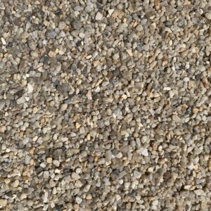 Naturbeiger Quarzsand, Körnung 2,0–5,6 mm: Nahaufnahme der Kornoberfläche.
