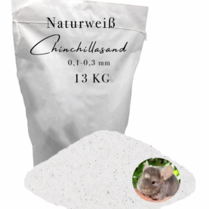13 kg Chinchillasand weiß Badesand Staubbad Hamster Mäuse Ratten fein Fellpflege