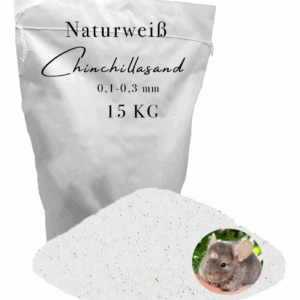 15 kg Chinchilla Badesand Chinchillasand Samtweich 0,1-0,3 mm Mäuse Ratten