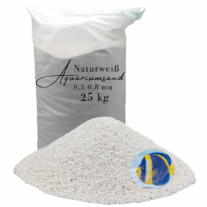 25 kg Aquariensand naturweiss Aquariumsand Aquarienkies Aquariumkies Bodengrund 145622289190