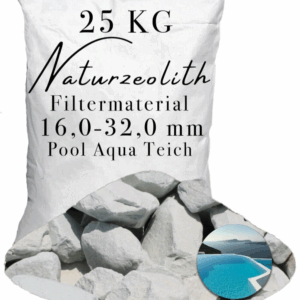 25kg Zeolith 16,0-32,0 mm Wasserfilterung für Pools Naturteiche Teichpumpen