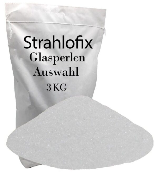 3 kg Strahlmittel Glasperlen Strahlglasperlen Glasstrahlen Sandstrahl Strahlgut