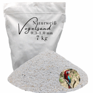 7 kg Vogelsand 03 10mm weiss keimfrei ohne Zusatzstoffe wie Anis und Grit 146399930770