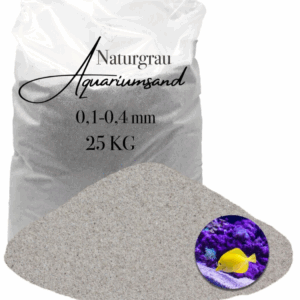 Aquariumsand Aquariumkies 0,1-0,4mm Aquariensand Aquarienkies Bodengrund grau