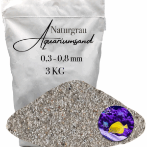 Aquariumsand Aquariumkies 0,3-0,8mm Aquariensand Aquarienkies Bodengrund 3 KG