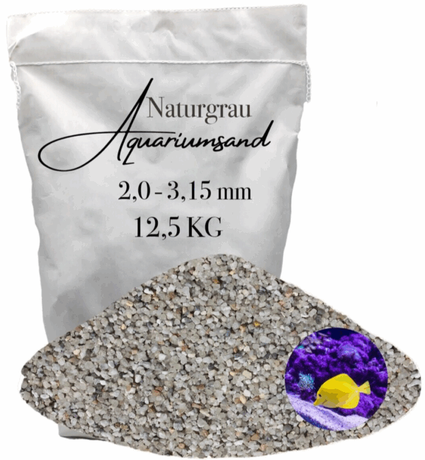 Aquariumsand Aquariumkies 20 315 mm Aquariensand Aquarienkies Bodengrund grau 145905396340