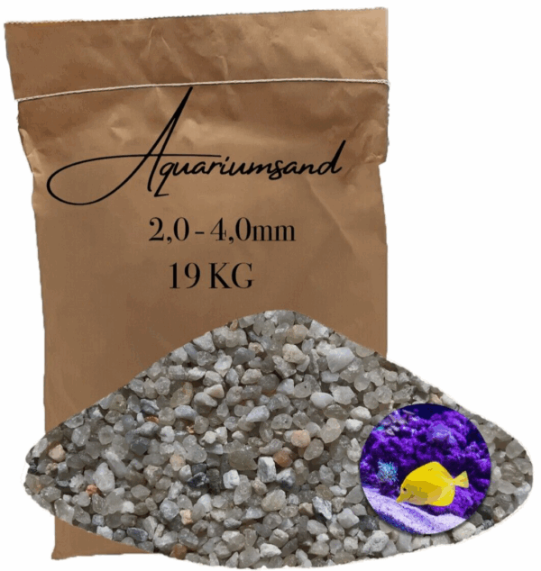 Aquariumsand Aquariumkies 20 40 mm Aquariensand Aquarienkies Bodengrund grau 146399930820
