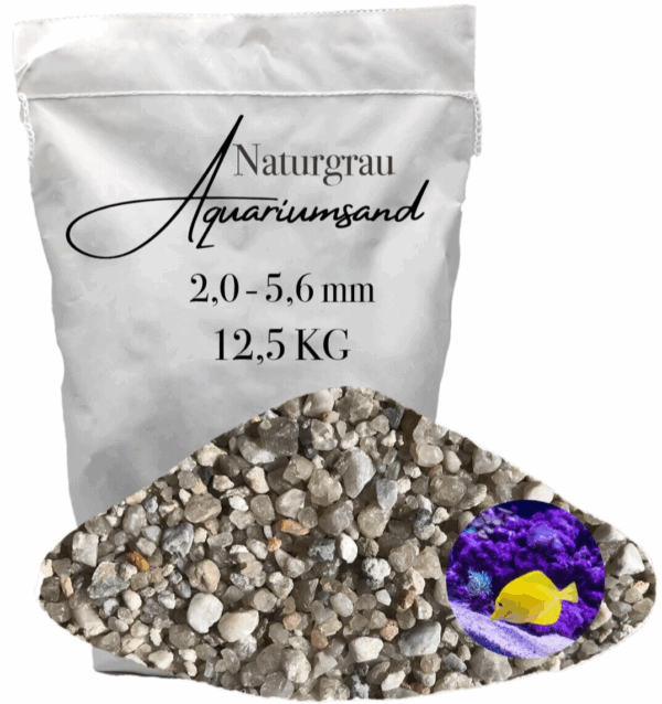 Aquariumsand Aquariumkies 20 56 mm Aquariensand Aquarienkies Bodengrund 125KG 145905412260