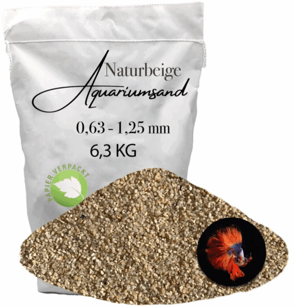 Aquariumsand Aquariumkies Aquariensand 63 KG Quarzsand Bodengrund 063 125 mm 145900156400