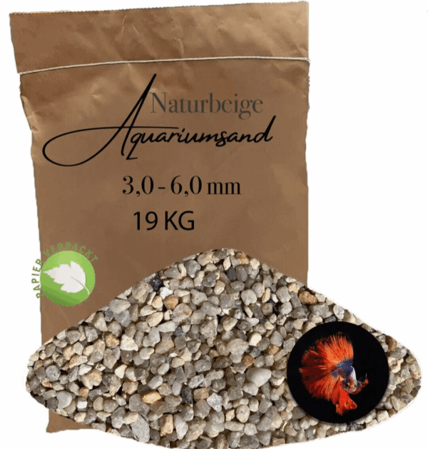 Aquariumsand Aquariumkies Aquariensand Aquarienkies 19 kg Bodengrund 30 60 mm 146399930850