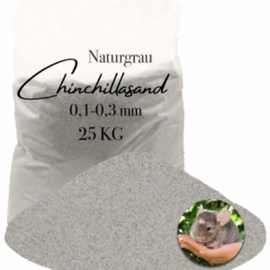 Chinchillasand Hamster grau 01 03mm 25kg Staubbad Badesand kantengerundet 145842512800