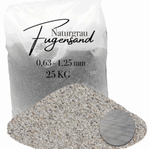 Fugensand grau fein 0,63-1,25 mm Pflasterfugensand Terrasse Pflaster verfugen