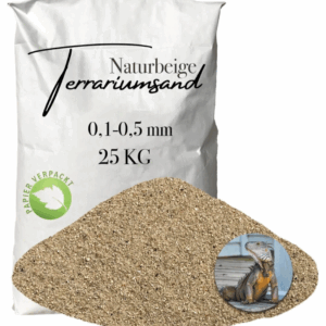 Terrariensand Terrariumsand 01 05mm naturbeige 25kg Bodengrund grabfaehig Sand 145823249370