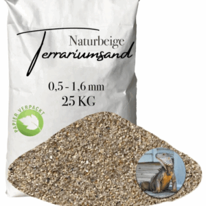 Terrariensand Terrariumsand 05 16mm grabfaehig Sand naturbeige Bodengrund 25 kg 145823283230