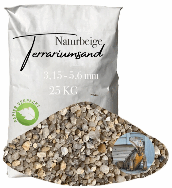 Terrariensand Terrariumsand Bodengrund Sand 315 56mm naturbeige grabfaehig 25kg 145825446270