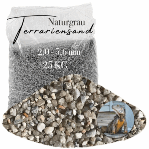 Terrariensand Terrariumsand Bodengrund grabfaehig Sand 25kg 20 56mm hellgrau 145840366320