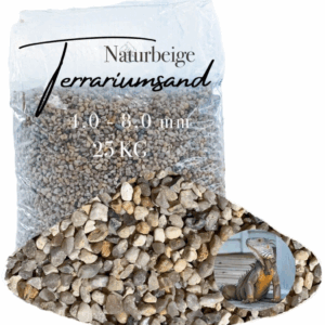 Terrariensand Terrariumsand Bodengrund grabfaehig Sand 25kg 40 80mm naturbeige 145719899440