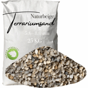 Terrariensand Terrariumsand Bodengrund grabfaehig Sand 56 80mm naturbeige 25 kg 145825448320
