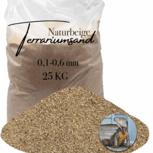Terrariensand Terrariumsand naturbeige Bodengrund 01 06mm grabfaehig Sand 25 kg 145719774610
