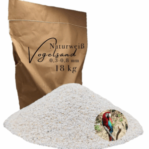 Vogelsand 03 08mm weiss 18 kg keimfrei ohne Zusatzstoffe wie Anis und Grit 146399930840