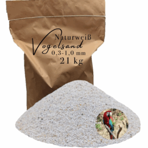 Vogelsand 03 10mm 21 kg weiss keimfrei ohne Zusatzstoffe wie Grit und Anis 146399930790