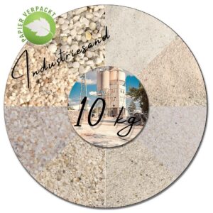 10 kg weißer Quarzsand Industriesand für Kunstharz Einstreuung Füllsand Sand