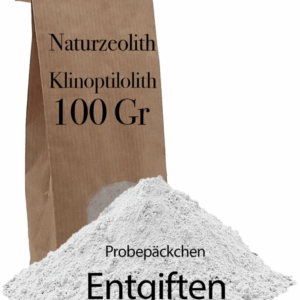 100gr Naturzeolith Klinoptilolith hochfein 50µm Pulver Vulkanmineral entgiften