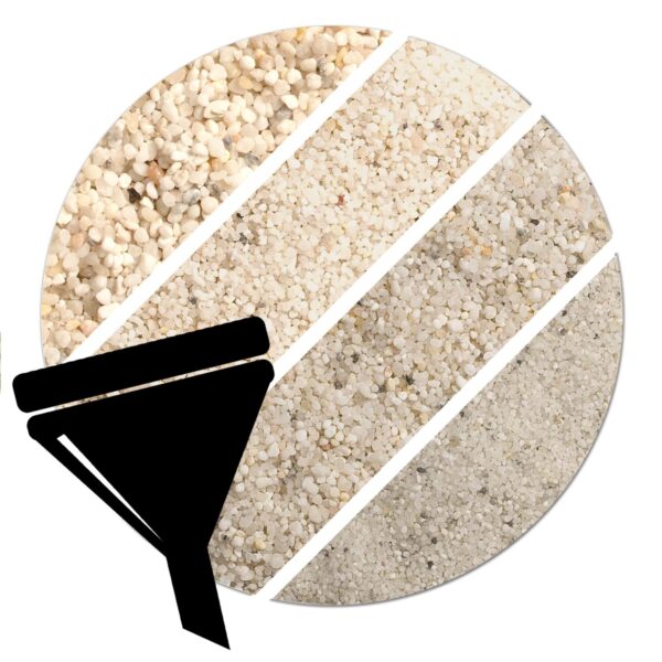 10kg weißer Filtersand Filterkies Filterquarzsand Poolsand für Sandfilteranlagen – Bild 3
