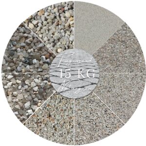 15kg hellgrauer trockener Fugensand Einkehrsand Pflasterfugensand verfugen Fuge