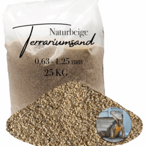 25 Terrariensand Terrariumsand 063 125mm grabfaehig Sand naturbeige Bodengrund 145719839641
