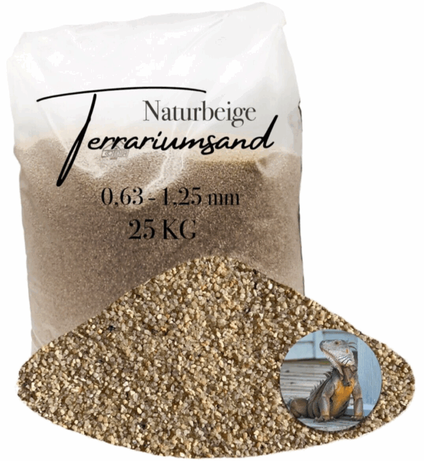 25 Terrariensand Terrariumsand 063 125mm grabfaehig Sand naturbeige Bodengrund 145719839641