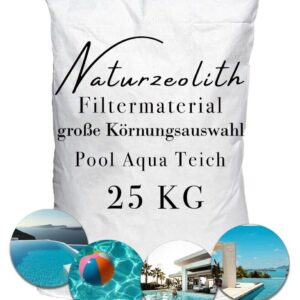 25KG Zeolith Filtermaterial Zeoliet Phosphatbinder Pool Ceolith Schwimmbad Teich