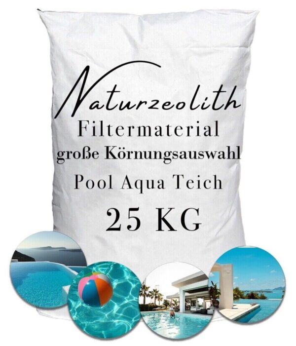 25KG Zeolith Filtermaterial Zeoliet Phosphatbinder Pool Ceolith Schwimmbad Teich 145732717121