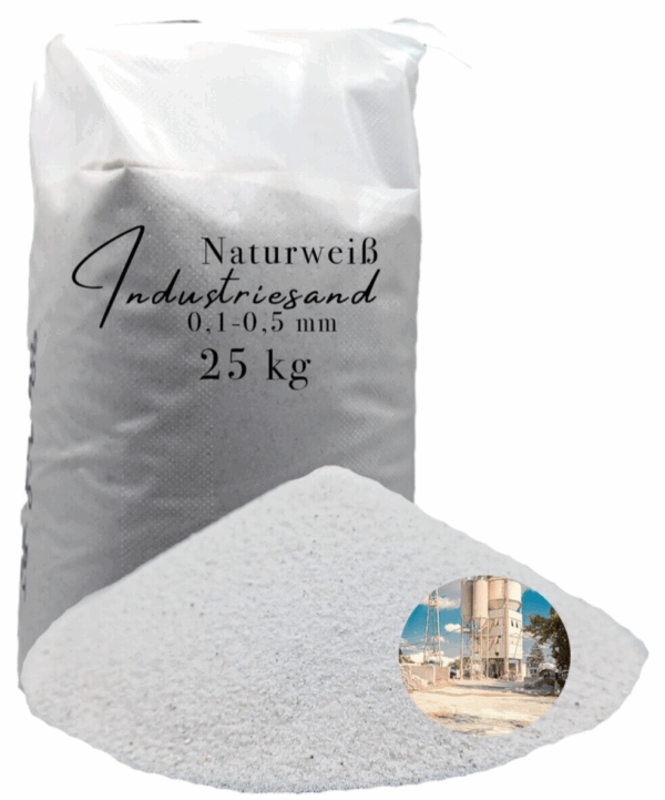 25kg weisser Kristall Industriesand Quarzsand Kunstharz Einstreuung Fuellsand Sand 145723185191