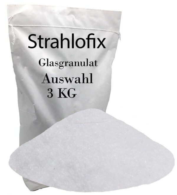 3 kg Glasgranulat Strahlmittel Strahlgut Glasbruch Strahlgranulat Sandstrahlen 145910069171