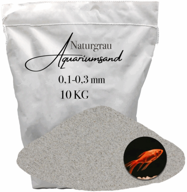 Aquariumsand 10KG Aquariumkies 01 03mm Aquariensand Bodengrund grau Quarzsand 145886810791