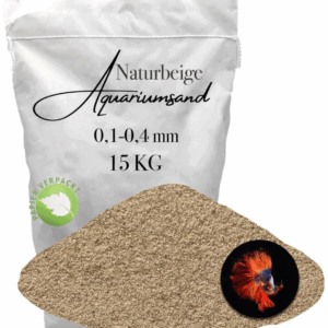 Aquariumsand 15kg Aquariumkies Aquariensand Aquarienkies Bodengrund 0,1-0,4 mm