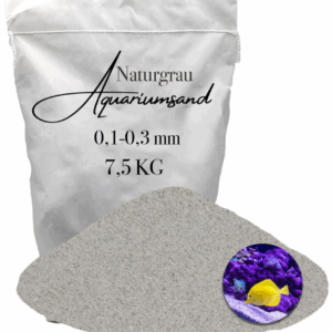 Aquariumsand Aquariumkies 0,1-0,3mm Aquariensand Aquarienkies Bodengrund 7,5 KG