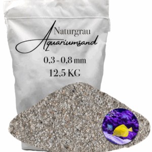Aquariumsand Aquariumkies 0,3-0,8mm Aquariensand Aquarienkies Bodengrund 12,5 KG