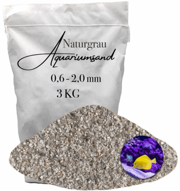 Aquariumsand Aquariumkies 06 20mm Aquariensand Aquarienkies Bodengrund grau 145903494141