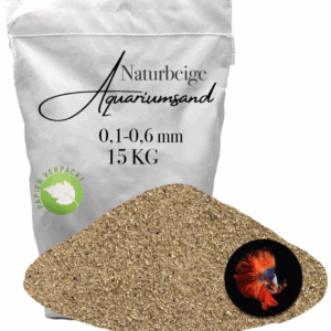 Aquariumsand Aquariumkies 15 KG Aquariensand Aquarienkies Bodengrund 0,1-0,6 mm