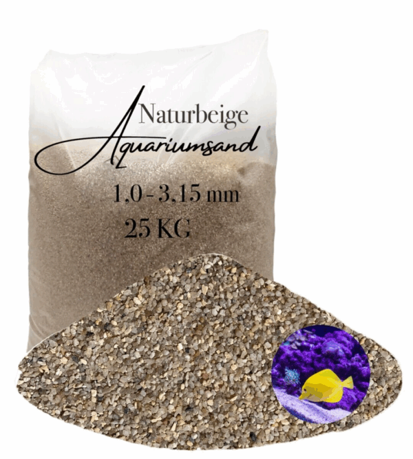 Aquariumsand Aquariumkies 25kg Aquariensand Aquarienkies Bodengrund Natursand 145653303951