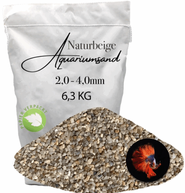 Aquariumsand Aquariumkies Aquariensand Aquarienkies 63 kg 20 40 mm Natursand 145900272541